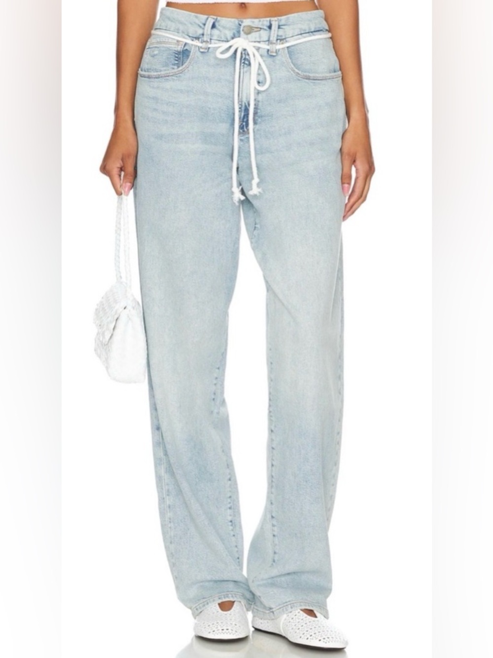 Good American Good 90’s Loose Drawstring Jeans